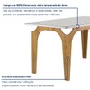 Mesa de Jantar 6 Lugares Melina Carolina com Vidro Cinamomo/Off White/Veludo Cinza - Cel Móveis