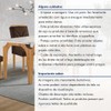 Mesa de Jantar 4 Lugares Melina Carolina com Vidro Cinamomo/Off White/Marrom - Cel Móveis