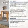 Mesa de Jantar 4 Lugares Melina Carolina com Vidro Cinamomo/Off White/Bege Escuro - Cel Móveis