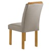 Mesa de Jantar 4 Lugares Melina Carolina com Vidro Cinamomo/Off White/Bege Claro - Cel Móveis