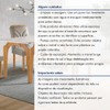 Mesa de Jantar 4 Lugares Melina Carolina com Vidro Cinamomo/Off White/Bege Claro - Cel Móveis