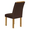 Mesa de Jantar 6 Lugares Melina Luisa com Vidro Cinamomo/Off White/Marrom - Cel Móveis