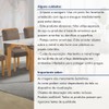 Mesa de Jantar 6 Lugares Melina Luisa com Vidro Cinamomo/Off White/Bege Escuro - Cel Móveis