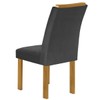 Mesa de Jantar 6 Lugares Melina Luisa com Vidro Cinamomo/Off White/Cinza - Cel Móveis