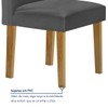 Mesa de Jantar 6 Lugares Melina Luisa com Vidro Cinamomo/Off White/Cinza - Cel Móveis