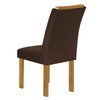 Mesa de Jantar 4 Lugares Melina Luisa com Vidro Cinamomo/Off White/Marrom - Cel Móveis