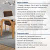 Mesa de Jantar 4 Lugares Melina Luisa com Vidro Cinamomo/Off White/Marrom - Cel Móveis