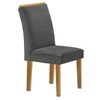 Mesa de Jantar 4 Lugares Melina Luisa com Vidro Cinamomo/Off White/Cinza - Cel Móveis