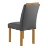 Mesa de Jantar 4 Lugares Carolina com Vidro Cinamomo/Off White/Cinza - Cel Móveis