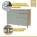 Cozinha Completa Marquesa 7 Portas 6 Gavetas 100% Mdf Ripado Nature/Verde - Nesher