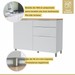 Cozinha Completa Marquesa 7 Portas 6 Gavetas 100% Mdf Ripado Branco/Nature - Nesher