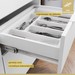 Cozinha Completa Marquesa 7 Portas 6 Gavetas 100% Mdf Ripado Branco/Nature - Nesher