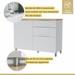 Cozinha Completa Marquesa 6 Portas 6 Gavetas 100% Mdf Ripado Branco/Nature - Nesher