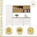 Cozinha Completa Marquesa 6 Portas 6 Gavetas 100% Mdf Ripado Branco/Nature - Nesher