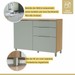 Cozinha Completa Marquesa 6 Portas 6 Gavetas 100% Mdf Ripado Verde/Nature - Nesher