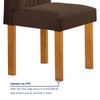 Mesa de Jantar 4 Lugares Lorena Londres Cinamomo/Marrom - Cel Móveis