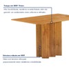 Mesa de Jantar 4 Lugares Lorena Londres Cinamomo/Marrom - Cel Móveis