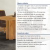 Mesa de Jantar 4 Lugares Lorena Londres Cinamomo/Marrom - Cel Móveis