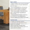 Mesa de Jantar 4 Lugares Lorena Londres Cinamomo/Cinza - Cel Móveis