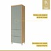 Cozinha Completa Marquesa 7 Portas 7 Gavetas 100% Mdf Ripado Verde/Nature - Nesher