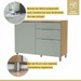Cozinha Completa Marquesa 7 Portas 7 Gavetas 100% Mdf Ripado Verde/Nature - Nesher