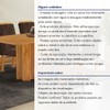 Mesa de Jantar 6 Lugares Lorena Celeste Cinamomo/Marrom - Cel Móveis