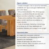 Mesa de Jantar 6 Lugares Lorena Celeste Cinamomo/Bege Escuro - Cel Móveis