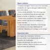 Mesa de Jantar 6 Lugares Lorena Celeste Cinamomo/Cinza - Cel Móveis