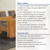 Mesa de Jantar 6 Lugares Lorena Luisa Cinamomo/Bege Escuro - Cel Móveis