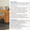 Mesa de Jantar 6 Lugares Lorena Luisa Cinamomo/Bege Claro - Cel Móveis