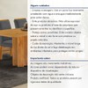 Mesa de Jantar 6 Lugares Lorena Luisa Cinamomo/Cinza - Cel Móveis