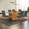 Mesa de Jantar 6 Lugares Lorena Luisa Cinamomo/Cinza - Cel Móveis