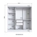Guarda Roupa Casal Londres 3 Portas 2 Gavetas 100% Mdf Preto - Doripel Móveis