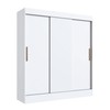 Guarda Roupa Casal Londres 3 Portas 2 Gavetas 100% Mdf Branco - Doripel Móveis