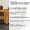 Mesa de Jantar 4 Lugares Lorena Luisa Cinamomo/Marrom - Cel Móveis