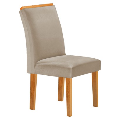 Mesa de Jantar 4 Lugares Lorena Luisa Cinamomo/Bege Claro - Cel Móveis