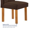 Mesa de Jantar 6 Lugares Dakota com Vidro Off White Cinamomo/Off White/Veludo Marrom - Cel Móveis