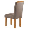 Mesa de Jantar 6 Lugares Dakota com Vidro Off White Cinamomo/Off White/Veludo Bege Escuro - Cel Móveis