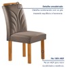 Mesa de Jantar 6 Lugares Dakota com Vidro Off White Cinamomo/Off White/Veludo Bege Escuro - Cel Móveis