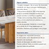 Mesa de Jantar 6 Lugares Dakota com Vidro Off White Cinamomo/Off White/Veludo Bege Escuro - Cel Móveis