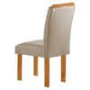 Mesa de Jantar 6 Lugares Dakota com Vidro Off White Cinamomo/Off White/Veludo Bege Claro - Cel Móveis