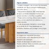 Mesa de Jantar 6 Lugares Dakota com Vidro Off White Cinamomo/Off White/Veludo Cinza - Cel Móveis