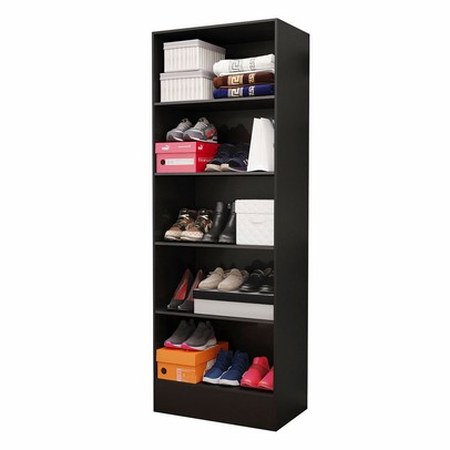 Sapateira Clarice 4 Prateleiras Preto - Carioca Móveis