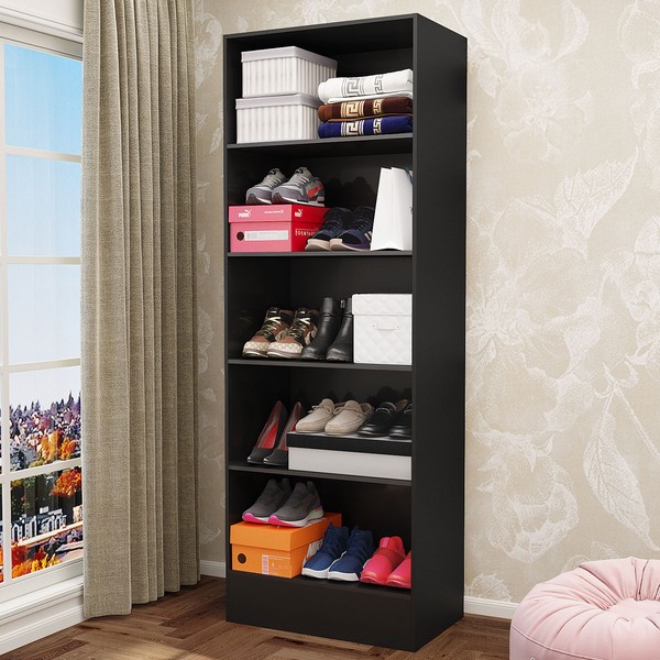 Sapateira Clarice 4 Prateleiras Preto - Carioca Móveis