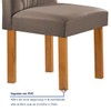 Mesa de Jantar 4 Lugares Lorena Carolina com Vidro Cinamomo/Off White/Bege Escuro - Cel Móveis