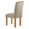 Mesa de Jantar 4 Lugares Lorena Carolina com Vidro Cinamomo/Off White/Bege Claro - Cel Móveis