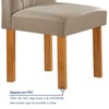 Mesa de Jantar 4 Lugares Lorena Carolina com Vidro Cinamomo/Off White/Bege Claro - Cel Móveis