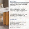 Mesa de Jantar 4 Lugares Lorena Carolina com Vidro Cinamomo/Off White/Bege Claro - Cel Móveis