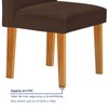 Mesa de Jantar 6 Lugares Lorena com Vidro Cinamomo/Off White/Marrom - Cel Móveis