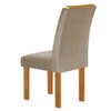 Mesa de Jantar 6 Lugares Lorena com Vidro Cinamomo/Off White/Bege Claro - Cel Móveis